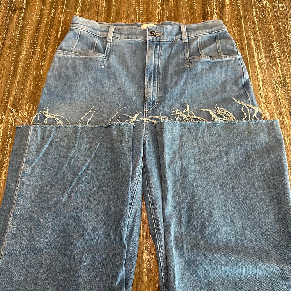 Favorite Daughter The Jordie Madrid High Rise Wide Leg Jeans Blue Womens Size 30